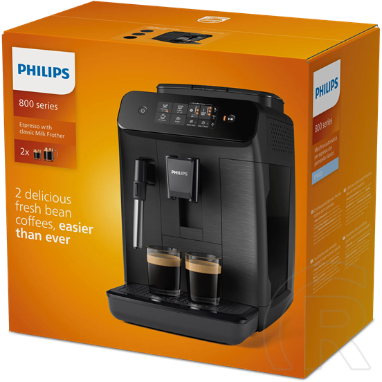 Series 800 EP0820/00 automata kávégép manuális tejhabosítóval