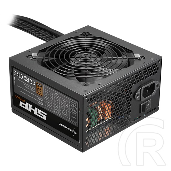 Sharkoon SHP 500 tápegység (500 W, 80+ Bronze, ATX)