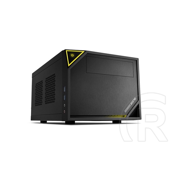 Sharkoon Shark Zone C10 (kis torony/fekvő, mini-ITX, fekete)
