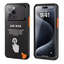 Shellbox Apple iPhone 16 Pro Max airbox 6.7 vízhatlan/vízálló tok, aqua (ip68, erős ütésállóság, 6.7" méret) fekete