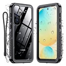 Shellbox Samsung Galaxy S25 (SM-S931) műanyag védő (360°-os védelem, erős ütésállóság, műanyag ip68) fekete