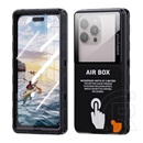 Shellbox airbox 6.9 vízhatlan/vízálló tok, aqua (univerzális, ip68, erős ütésállóság, 6.9" méret) fekete