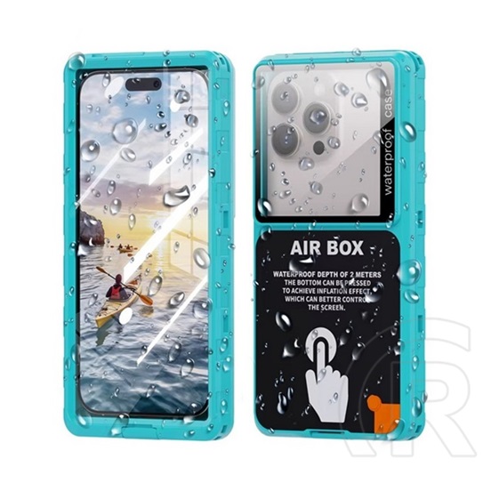 Shellbox airbox 6.9 vízhatlan/vízálló tok, aqua (univerzális, ip68, erős ütésállóság, 6.9" méret) világoskék