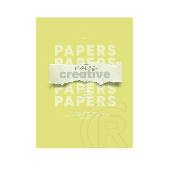 Shkolyaryk Notes Creative füzet (A4, 80 lap, négyzethálós, tűzött)