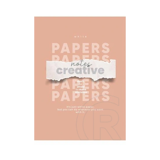 Shkolyaryk Notes Creative füzet (A4, 80 lap, négyzethálós, tűzött)