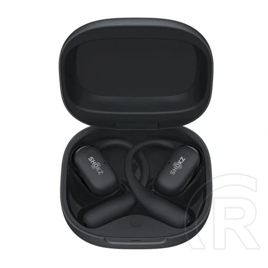 Shokz OpenFit2 bluetooth fülhallgató sztereo (v5.4, tws, fülre akasztható, mikrofon, zajszűrő, töltőtok, fekete)