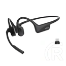Shokz opencomm2 uc bluetooth fülhallgató sztereo (csontrezgés, v5.4, tws, mikrofon, ip55 + type-c adapter) fekete