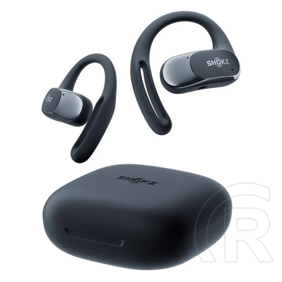 Shokz openfit air bluetooth fülhallgató sztereo (v5.2, tws, fülre akasztható, mikrofon, zajszűrő + töltőtok) fekete