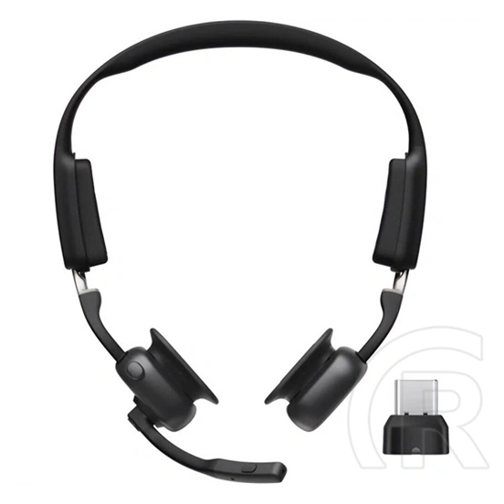 Shokz openmeet bluetooth fejhallgató sztereo (csontrezgés, v5.4, tws, mikrofon, vízálló + type-c adapter) fekete