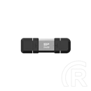 Silicon Power C51 OTG pendrive/USB stick (USB 3.2, Gen 1, USB-A + USB-C, szürke) 64GB