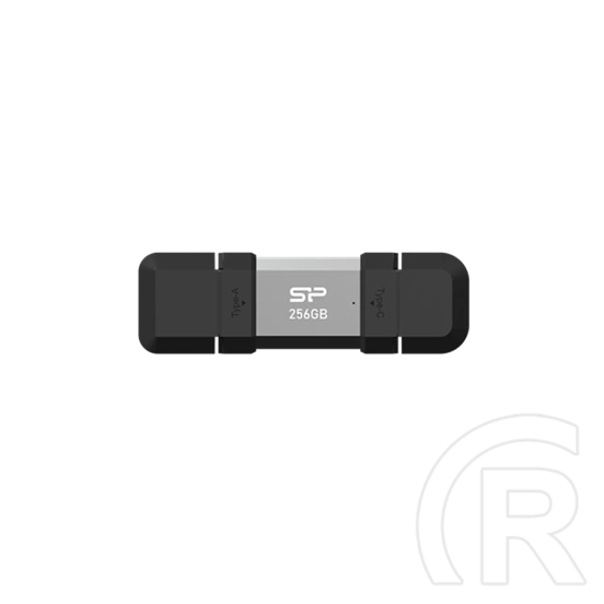 Silicon Power C51 pendrive/USB stick 256GB (USB 3.2 Gen 1, USB-A + USB-C, szürke)