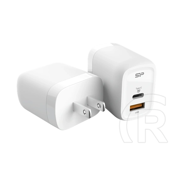 Silicon Power QM25 hálózati töltő adapter (1 x USB A, 1 x USB-C, 30W)