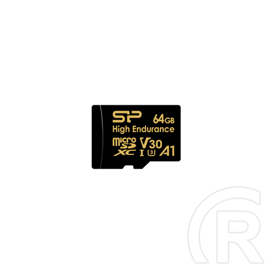 Silicon Power memóriakártya 64GB (MicroSDXC Golden Series High Endurance - Class 10, UHS-I, U3, V30, A1)
