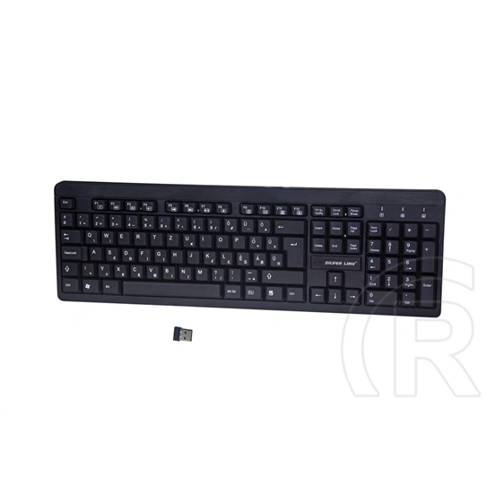 Silverline WK-627 cordless billentyűzet (HU, USB, fekete)