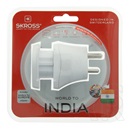 Skross Combo World to India/Europe földelt adapter
