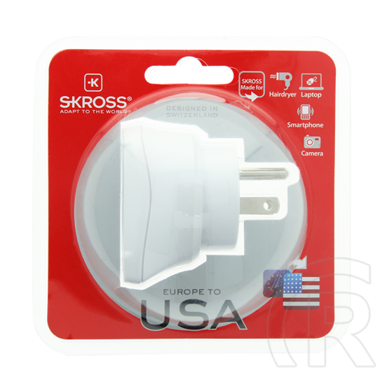 Skross Country Europe to USA földelt adapter