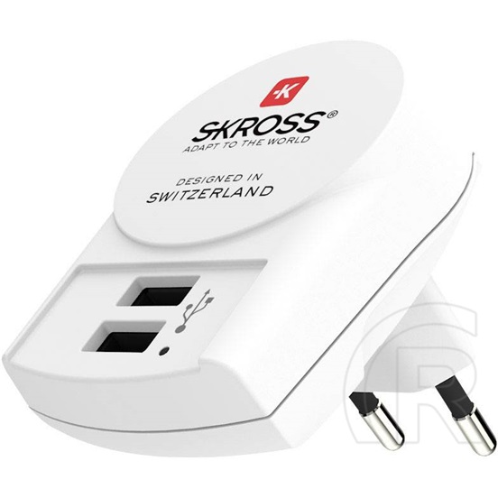 Skross hálózati töltő adapter (2 x USB A)