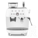 Smeg darálós karos Espresso kávéfőző 50-es évek design (fehér) EGF03WHEU