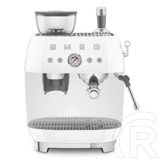 Smeg darálós karos Espresso kávéfőző 50-es évek design (fehér) EGF03WHEU