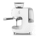 Smeg darálós karos Espresso kávéfőző 50-es évek design (fehér) EGF03WHEU