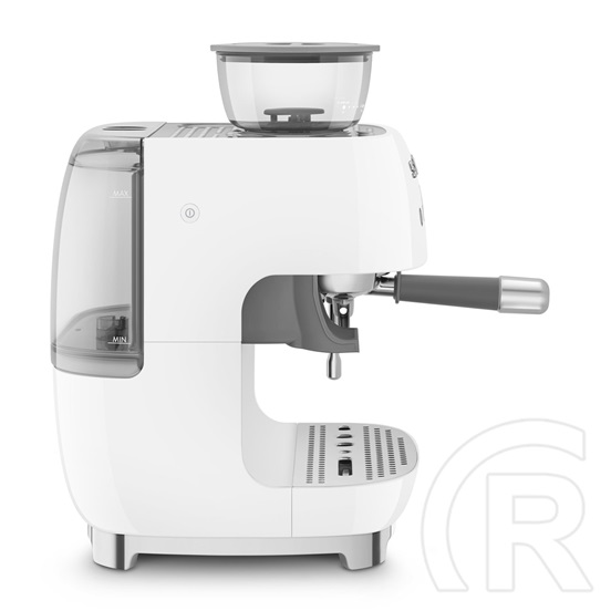 Smeg darálós karos Espresso kávéfőző 50-es évek design (fehér) EGF03WHEU