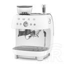 Smeg darálós karos Espresso kávéfőző 50-es évek design (fehér) EGF03WHEU