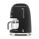 Smeg filteres kávéfőző 50-es évek design (matt fekete) DCF02BLMEU