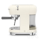 Smeg karos kávéfőző tejhabosítóval 50-es évek design (krém) ECF02CREU