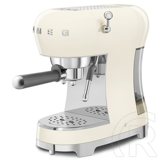 Smeg karos kávéfőző tejhabosítóval 50-es évek design (krém) ECF02CREU