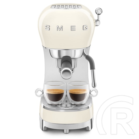 Smeg karos kávéfőző tejhabosítóval 50-es évek design (krém) ECF02CREU