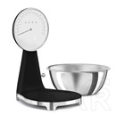 Smeg mechanikus konyhai mérleg digitális kijelzővel, 50-es évek design (fekete) KSF01BLWW