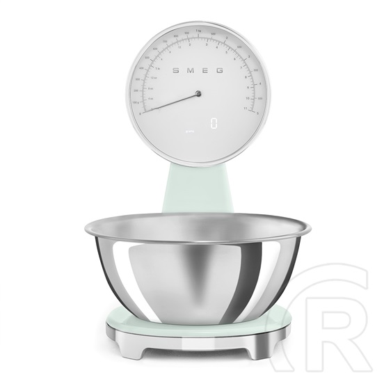 Smeg mechanikus konyhai mérleg digitális kijelzővel, 50-es évek design (világoszöld) KSF01PGWW