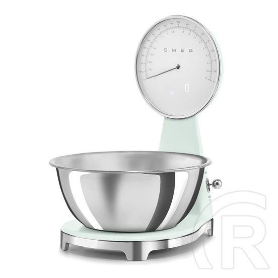 Smeg mechanikus konyhai mérleg digitális kijelzővel, 50-es évek design (világoszöld) KSF01PGWW