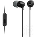 Sony MDR-EX15AP mikrofonos fülhallgató (fekete)