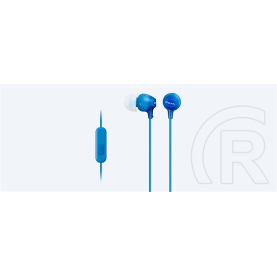 Sony MDR-EX15AP mikrofonos fülhallgató (kék)