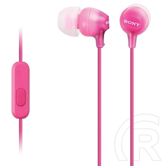Sony MDR-EX15AP mikrofonos fülhallgató (rózsaszín)