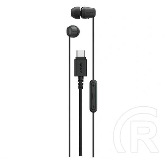 Sony ier-ex15c fülhallgató sztereo (type-c, mikrofon, felvevő gomb) fekete