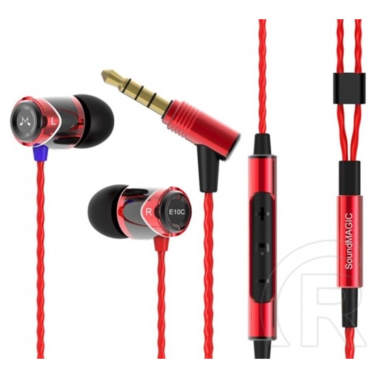 Sound Magic E10C mikrofonos fülhallgató (fekete-piros)