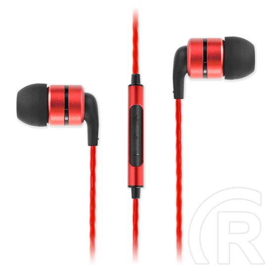 Sound Magic E80C mikrofonos fülhallgató (piros)