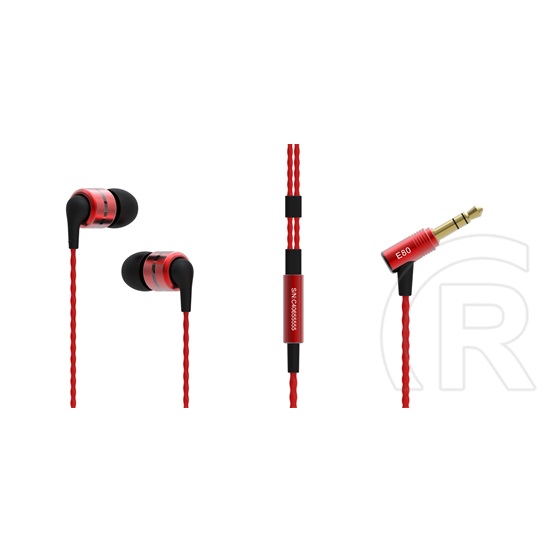 Sound Magic E80 fülhallgató (fekete-piros)