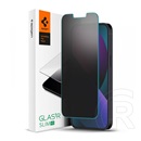 Spigen Apple iPhone 13 Pro képernyővédő üveg (2.5d, extra karcálló, betekintés védelem, ultravékony, 0.2mm, 9h) átlátszó