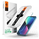 SpigenApple iPhone 13 ez fit hd képernyővédő üveg (2.5d, tokbarát, ultravékony, 0.2mm, 9h + segédkeret) átlátszó