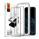 Spigen ALM FC Apple iPhone 13 Pro képernyővédő üveg 2db (2.5D, ujjlenyomatmentes, karcálló, 9H, ultravékony, színkiemelé