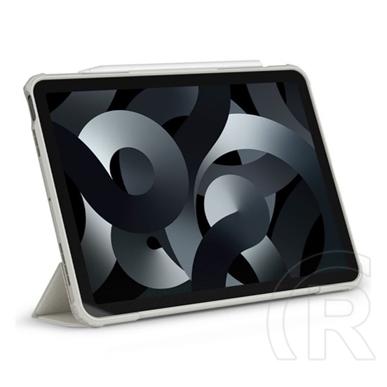 Spigen Apple Ipad Air 13 (2024) air skin pro tok, eco bőr hatású (aktív flip, trifold, asztali tartó, ceruza tartó) krém