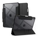 Spigen Apple Ipad Air 13 (2024) ultra hybrid pro, bőr hatású (flip, trifold, asztali tartó, ceruza tartó) fekete