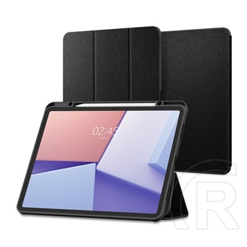 Spigen Apple Ipad Air 13 (2024) urban fit (flip, trifold, asztali tartó, ceruza tartó, textil minta) fekete