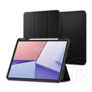 Spigen Apple Ipad Air 13 (2024) urban fit (flip, trifold, asztali tartó, ceruza tartó, textil minta) fekete