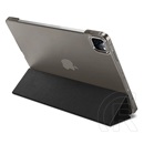 Spigen Apple Ipad Pro 11 (2024) fold tok álló, bőr hatású (aktív flip, oldalra nyíló, trifold, asztali tartó) fekete