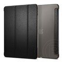 Spigen Apple Ipad Pro 13 (2024) fold tok álló, bőr hatású (aktív flip, oldalra nyíló, trifold, asztali tartó) fekete
