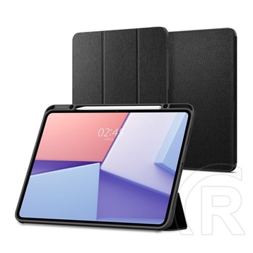 Spigen Apple Ipad Pro 13 (2024) urban fit (flip, trifold, asztali tartó, ceruza tartó, textil minta) fekete